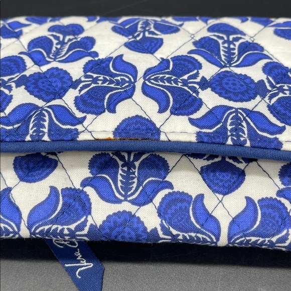 Vera Bradley Cobalt Tile Trifold Wallet - Picture 11 of 12